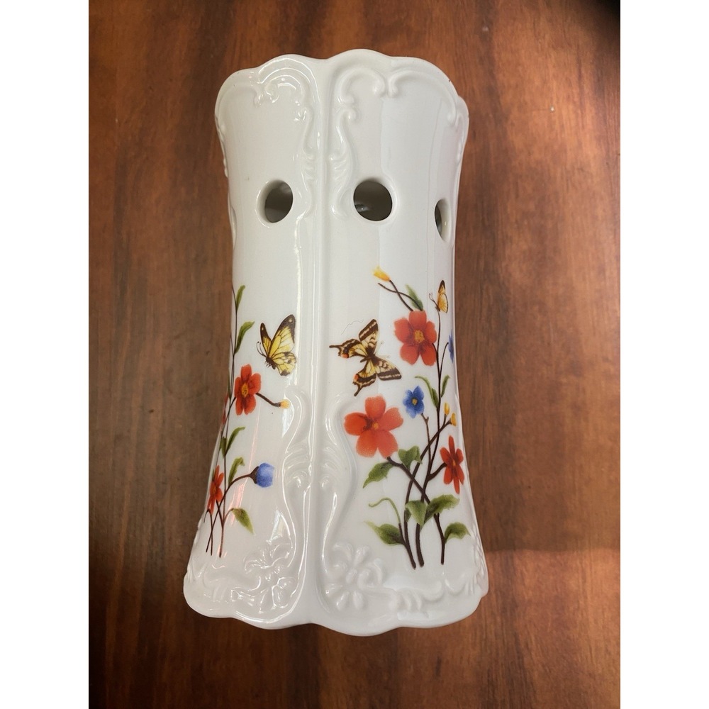 Yankee Candle Wax Warmer Butterflies Flowers BOHO Country Cottage Fairy